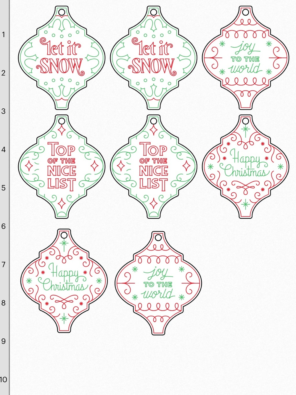 Holiday Gift Tags Set - Picture 5 of 5